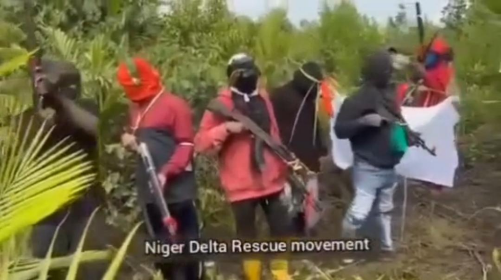 Rivers crisis: Militant group spits fire, threatens oil production 23 Rivers crisis: Militant group spits fire, threatens oil production