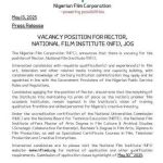 National Film Institute, Jos announces vacancy for the position of a Rector 5 National Film Institute, Jos announces vacancy for the position of a Rector