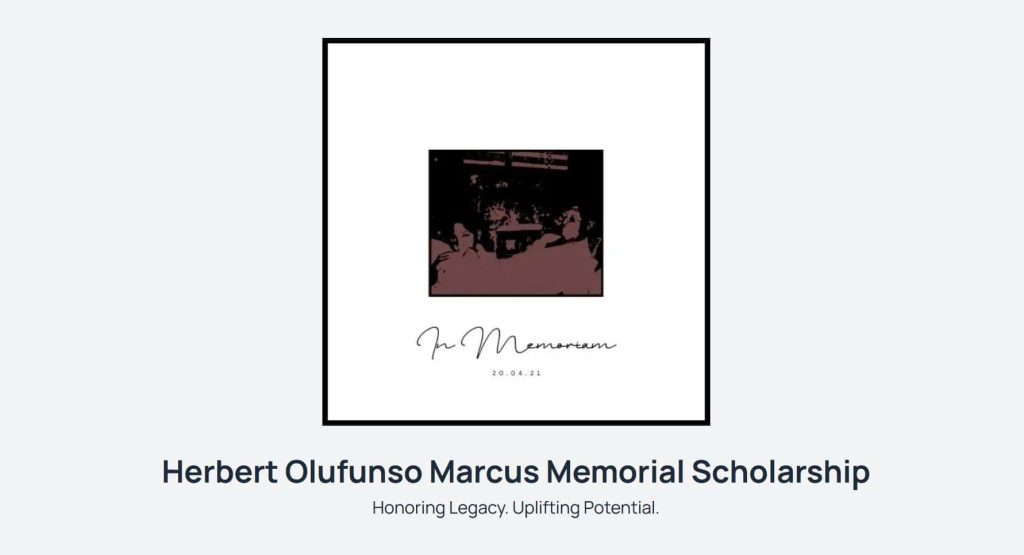 Herbert Olufunso Marcus Memorial Scholarship 2025 6 Herbert Olufunso Marcus Memorial Scholarship 2025