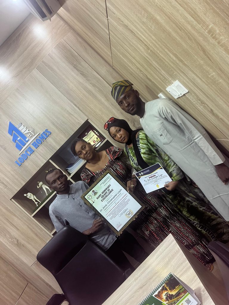 NANS Honours Dr. Amb. Christopher Loyin with Distinguished Icon Award for Excellence in Housing Development and Youth Empowerment