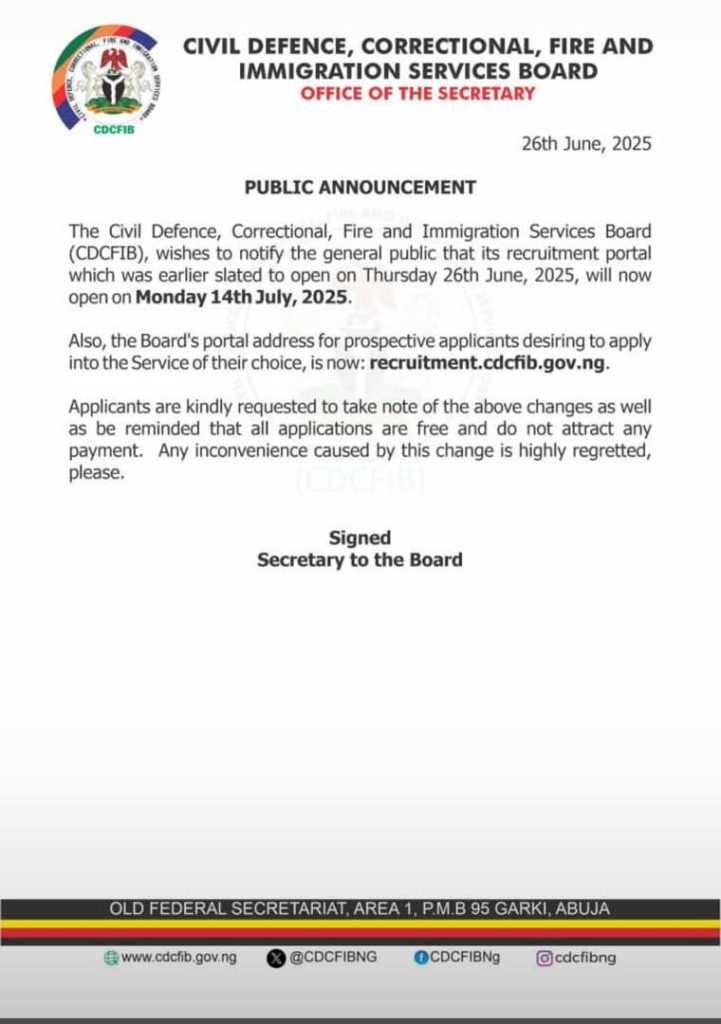 CDCFIB Change Portal open Date from June 26th, 2025 to... 5 CDCFIB Change Portal open Date from June 26th, 2025 to…