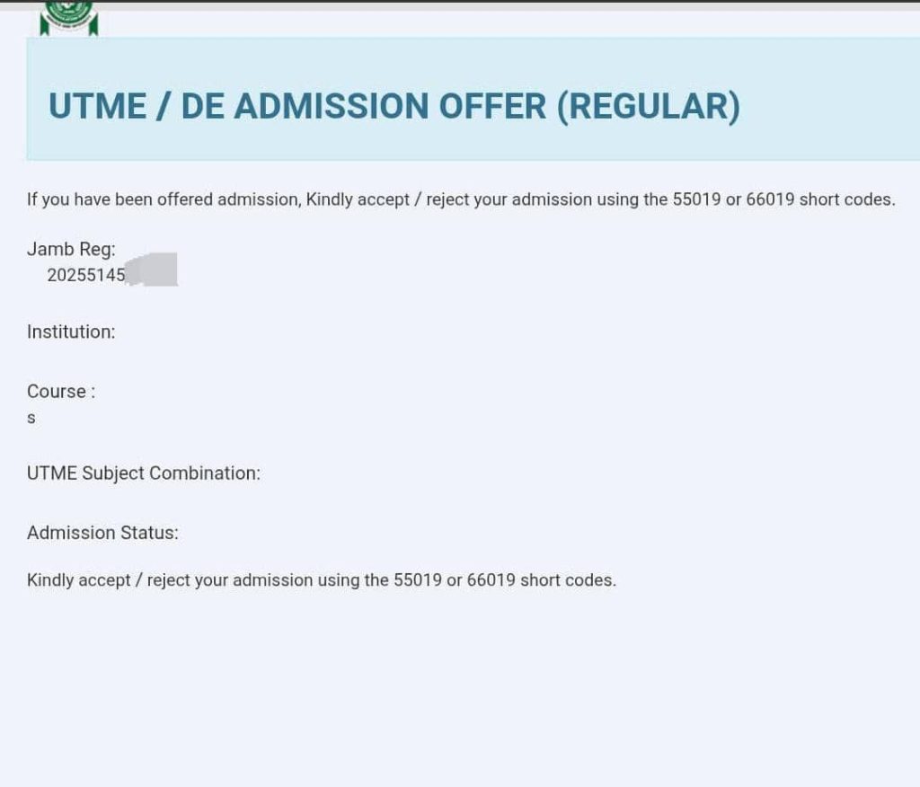 IMPORTANT INFORMATION FOR 2025 JAMB CANDIDATES ON ADMISSIONS ACCEPTANCE ON JAMB PORTAL 12 IMPORTANT INFORMATION FOR 2025 JAMB CANDIDATES ON ADMISSIONS ACCEPTANCE ON JAMB PORTAL