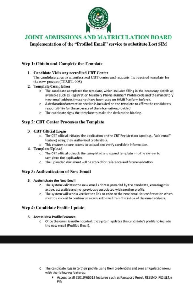 2025 JAMB:- GOOD NEWS FOR THOSE WHO LOST THEIR JAMB SIM CARD! 9 2025 JAMB:- GOOD NEWS FOR THOSE WHO LOST THEIR JAMB SIM CARD!