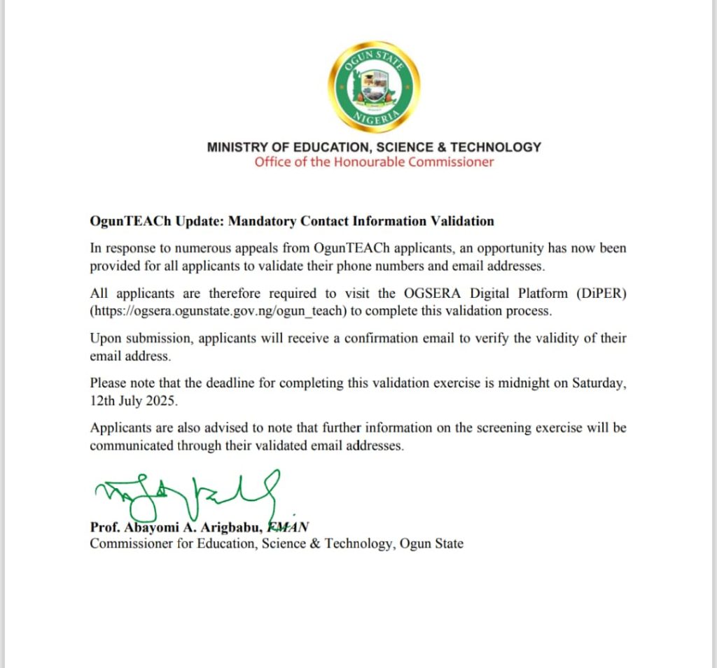 OGUNTEACH Update 14 OGUNTEACH Update