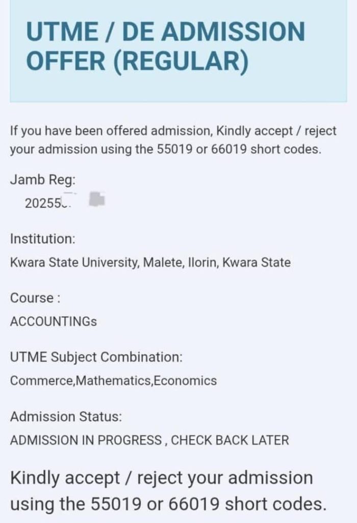 KWASU admissions release via Jamb caps 10 KWASU admissions release via Jamb caps